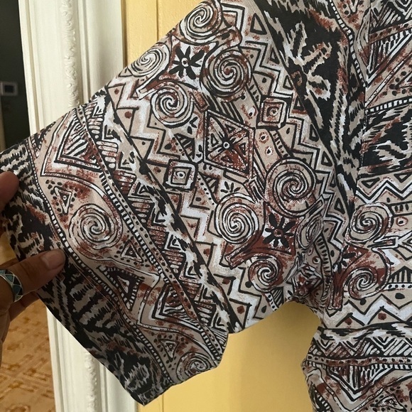Vintage 90s Guess Men’s Linen Shirt Large - Picture 6 of 7